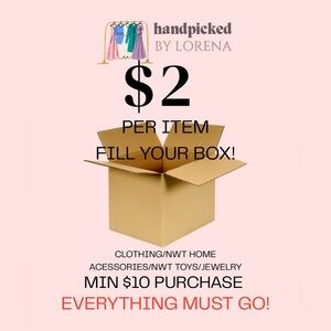 $2 PER ITEM! FILL A BOX 📦 - KIDS TOYS, HOME DECOR, ACESSORIES, ETC